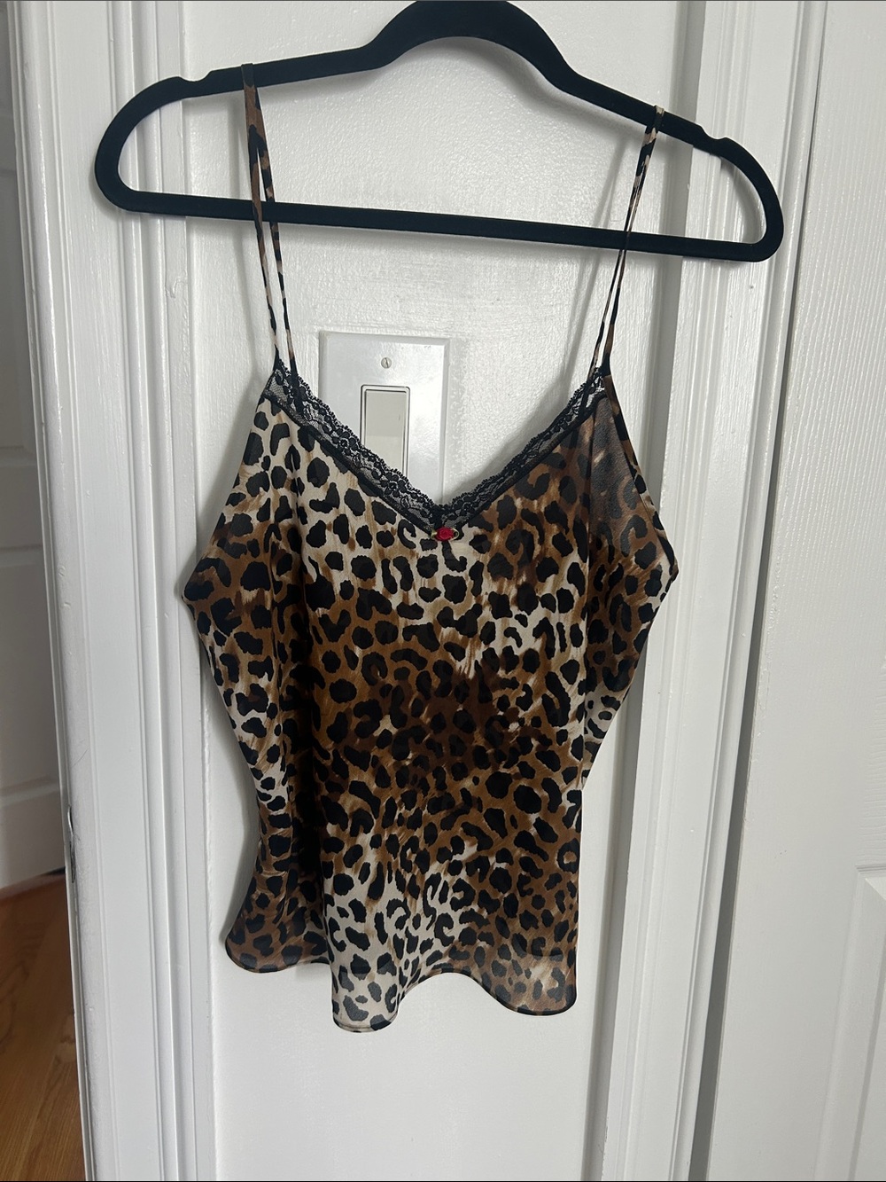 Leopard Satin Cami Top